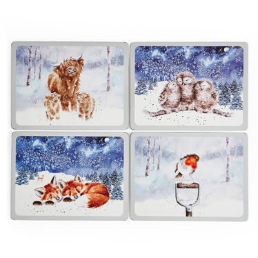 Wrendale Designs Wrendale Placemats - Winter Skies Set of 4